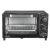 4 Slice Countertop Toaster Oven with 3 Settings, includes Baking Rack and Pan, Black, New