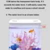 Aquarium Fish Tank No Water Change Self-circulating Ecological Fish Tank with Slient Pump Led Lamp