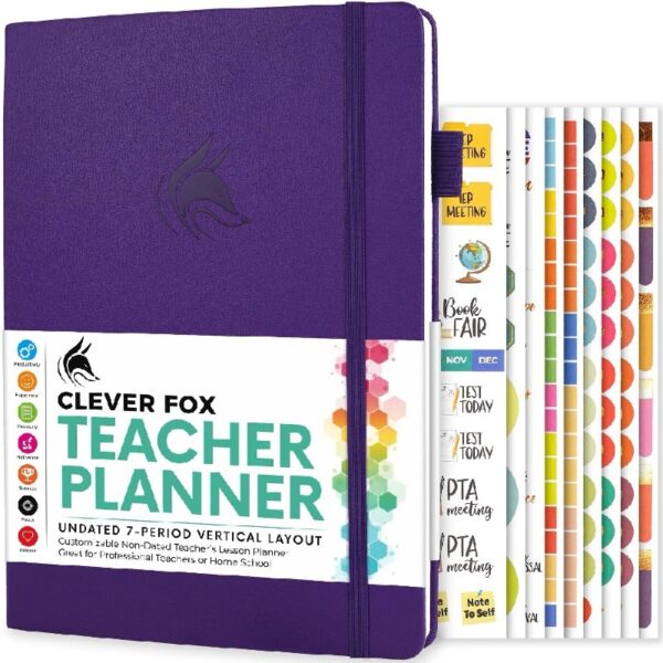 Clever Fox Teacher Planner - Mystic Blue