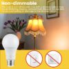 A19 3-Way LED Light Bulb, 40/60/100 Watts Tunable, Soft White, E26 Medium Base (4 Pack)