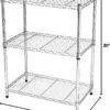 3-shelf Wire Shelving,  Adjustable Storage Rack Unit, Microwave Bakers Rack Garage Kitchen Organizer, Capacity for 200 lbs