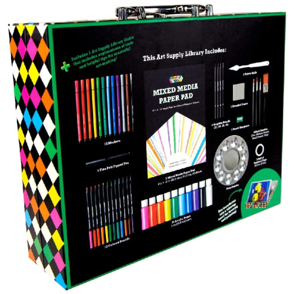 Smarts & Crafts Art Supply Library, 49 Pieces, Unisex, Kids & Teens