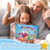 Mocoosy 20 Colors Magic Fairy Water Gel Toy Kit for Kids, Aqua Elf Water Gel Kit with 20 Magic Gels & 16 Squishy Maker Molds, Magical Squishy Paint Set Art Crafts STEM Game Activities for Boys Girls