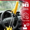Steering Wheel Lock - Heavy Duty Antitheft Device and Car Security Lock with Adjustable Locking and 2 Keys -for Auto/SUV/Van/Truck
