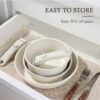 5Pcs Ceramic Pots and Pans Set Nonstick Cookware Sets Removable Handle Kitchen,Oven Safe, Induction Ready