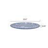 12-Piece Daisy Bamboo Melamine Dinnerware Set, Blue
