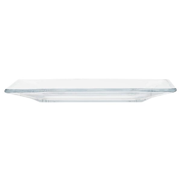 12-Piece Square Clear Glass Dinnerware Set