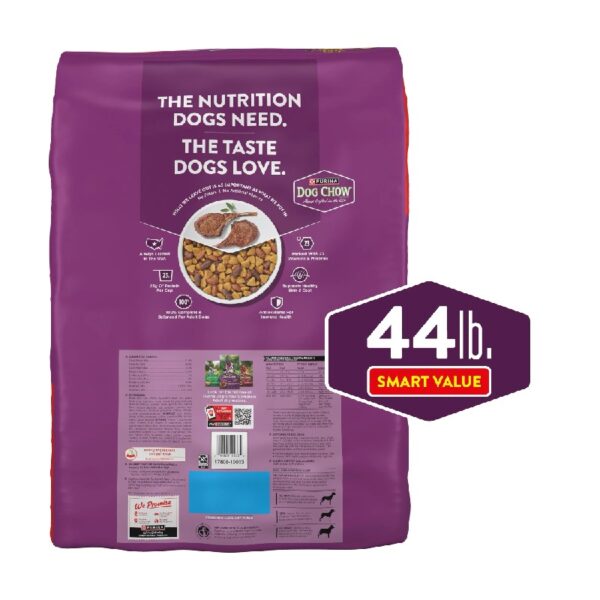 Purina  Complete Dry Dog Food for Adult Dogs High Protein, Lamb, 44 lb Bag