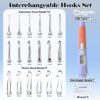 Yarniss Crochet Hooks Set with Digital Counter, 17 Sizes Light Up Crochet Hooks 2.5mm-14.0mm