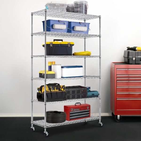 Wire Shelving Cart Unit 3 Shelves Shelf Rack Layer Tier,Black