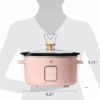 4Qt Slow Cooker with Touch-Activated Display, White Icing by Drew Barrymore