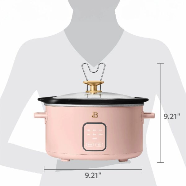 4Qt Slow Cooker with Touch-Activated Display, White Icing by Drew Barrymore