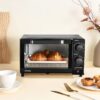 4 Slice Countertop Toaster Oven with 3 Settings, includes Baking Rack and Pan, Black, New