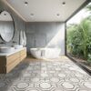 Retro Self Adhesive Vinyl Floor Tile - 20 Tiles/20 Sq. ft., 12 x 12, Slate Flooring Materials