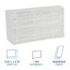 in. x 9.45 in. 1-Ply Multifold Paper Towels - White (16/Carton) 250 sheet (Pack of 16)