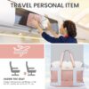 Travel Duffel Bag for Women, Large Weekender Overnight Bag, Carry-on Gym Bag with Separate Shoes Compartment, Mom Hospital Bags for Labor and Delivery with 2 Packing Cubes