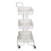Honey-Can-Do 3-Tier Rolling Craft Cart with Handle, White