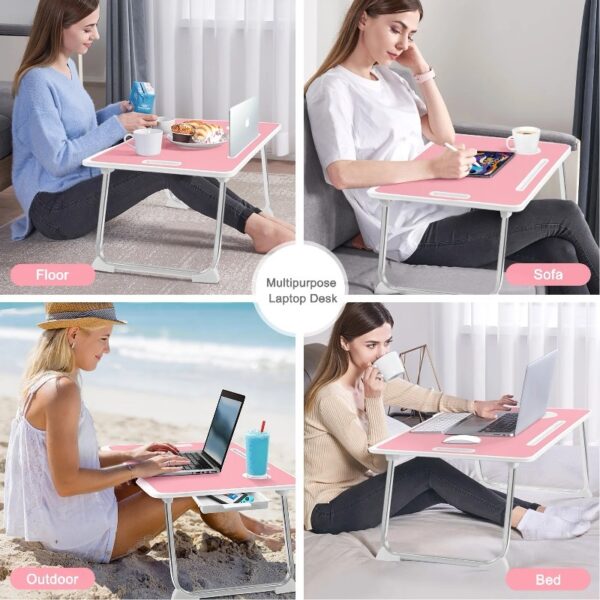 Livhil Large Lap Desk for Bed | Laptop Table, Portable Lap Desk, Home Office Room Laptop Desk for Bed Table Floor Table, Floor Desk for Adults (Black)