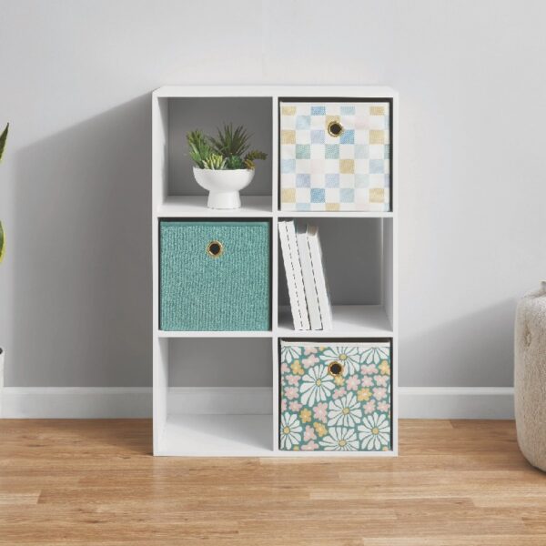 6 Cube Storage Organizer, White