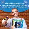 BAZIC School Kit Supplies Kit 86 Count, Bazic Products School Supplies Composition Books for Student 3-6 Grades, Spec May Vary, 1-Pack