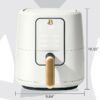 3 Qt Air Fryer with TurboCrisp Technology, White Icing by Drew Barrymore