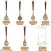 Silicone Kitchen Utensil Set, 7 Pieces Nonstick Cooking Utensil Set with Holder, Heat Resistant Cookware Silicone Spatulas Set, Kitchen Tool Set for Cooking