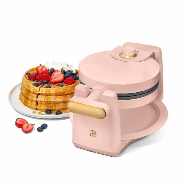 Rotating Belgian Waffle Maker, White Icing by Drew Barrymore