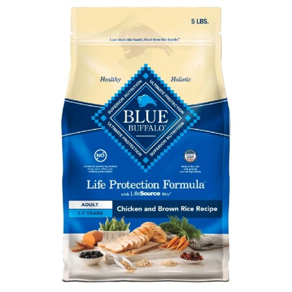 Buffalo Life Protection Formula Adult Dry Dog Food, Chicken & Brown Rice, 15 lbs.