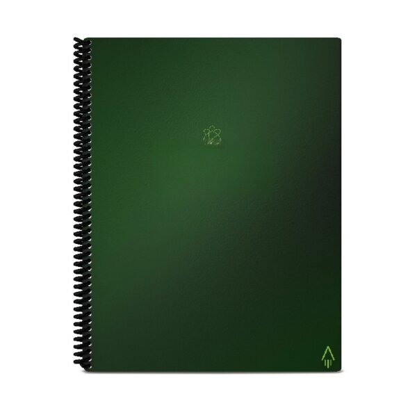 Rocketbook Fusion Smart Reusable Spiral Notebook, Black, Letter Size Eco-Friendly Notebook (8.5