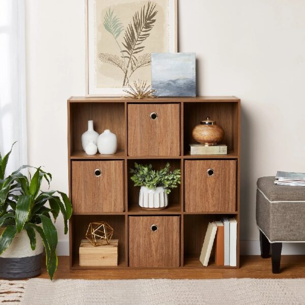 9 Cube Storage Organizer, Spring Pine