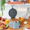 Rotating Belgian Waffle Maker, White Icing by Drew Barrymore