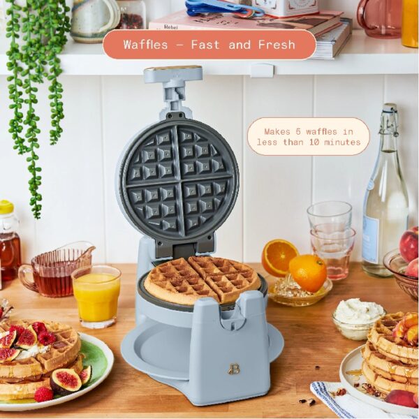 Rotating Belgian Waffle Maker, White Icing by Drew Barrymore