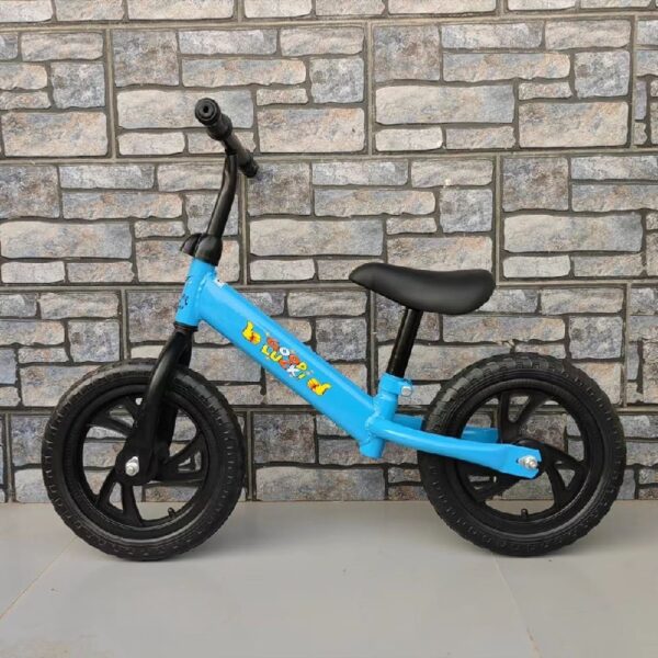 Kids Balance Bike 12'' Wheel Toddler Training Bicycle Safe No Pedal Bike Funny and Lightweight for 2-6 Boys Girls, Blue