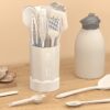 Black Silicone Cooking Utensils Set - 446°F Heat Resistant Kitchen Utensils,Turner Tongs,Spatula,Spoon,Brush,Whisk,Kitchen Utensil Gadgets Tools Set for Nonstick Cookware,Dishwasher Safe (BPA Free)