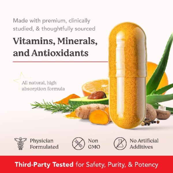 Advanced Formula Supplement for Hair Health – With Biotin, Vitamins & Antioxidants – 100% Vegan, 1-Month Supply – For Women & Men