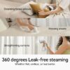 Steamer for Clothes, 1100W Garment Steamer, Fast Wrinkle Removal with Large 300ml Water Tank, Compact and Portable Travel Steam (white)