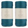 5 Skeins of Sensy Premium 2mm 251 Yards Polyester Rope 100% Polypropylene Cord Macrame Cord 2mm Crochet Bag Cord Macrame Rope Crochet Thread Gift for Knitter (Latte)