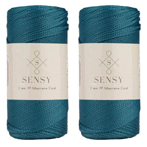 5 Skeins of Sensy Premium 2mm 251 Yards Polyester Rope 100% Polypropylene Cord Macrame Cord 2mm Crochet Bag Cord Macrame Rope Crochet Thread Gift for Knitter (Latte)