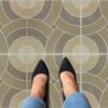Retro Self Adhesive Vinyl Floor Tile - 20 Tiles/20 Sq. ft., 12 x 12, Slate Flooring Materials
