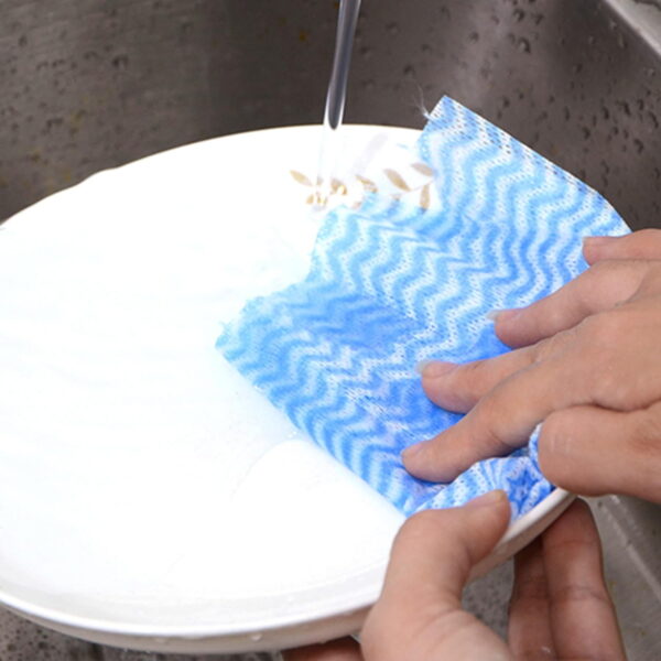 80 Sheet Disposable Cleaning Cloths Disposable Dish Cloths Paper Towels Reusable Household Cleaning Towel 2 Rolls
