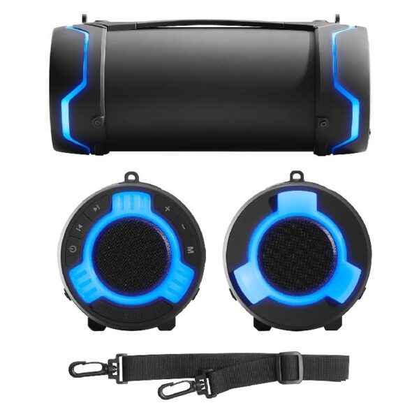 Restored Premium  Audio Systems Tube Portable Weatherproof Bluetooth 3