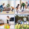 3-in-1 LED Soccer Hockey Bowling Set Indoor/Outdoor Toys, Gifts for 3 4 5 6 7 8+ Years Boy Girl