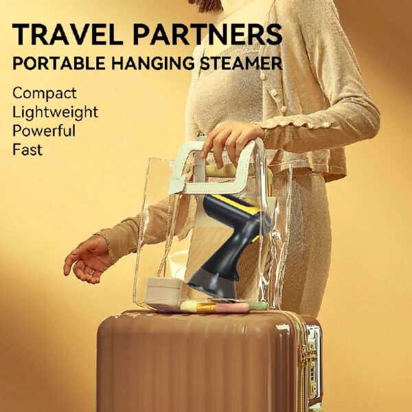Steamer for Clothes, Portable Clothes Steamer for Fabric Wrinkles Remover, 1500W Handheld Steamer with 300ml Tank, 20-Second Fast Heat-up, Convenient Clothes Steamer for Home, Office and Travel