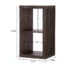 2 Cube Storage Organizer, Charcoal