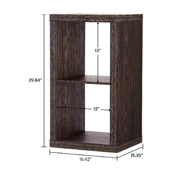 2 Cube Storage Organizer, Charcoal