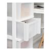 IRIS 4-Drawer Narrow Plastic Storage Drawer Cart with Organizer Top, White