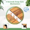 10PCS Interlocking Deck Tiles Plastic Waterproof Outdoor Flooring 12
