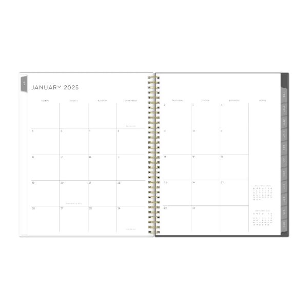 2025 Blue Sky Weekly/Monthly Planning Calendar, 8-1/2" x 11", Midnight Garden, January 2025 To December 2025