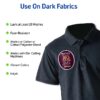 (3 pack) Avery Heat Transfer Paper for Dark Fabrics, 5 Sheets (3279)