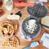 Rotating Belgian Waffle Maker, White Icing by Drew Barrymore